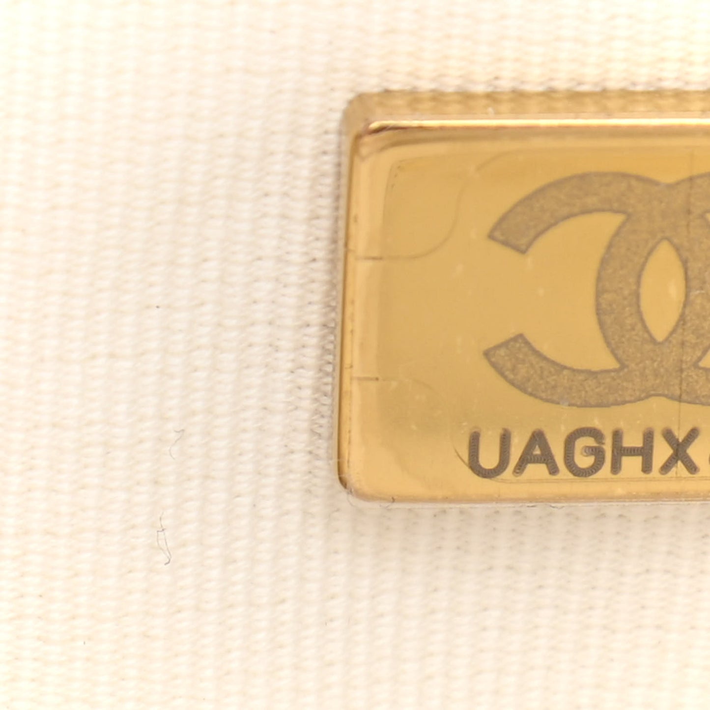 Calfskin Quilted Large Camera Case White