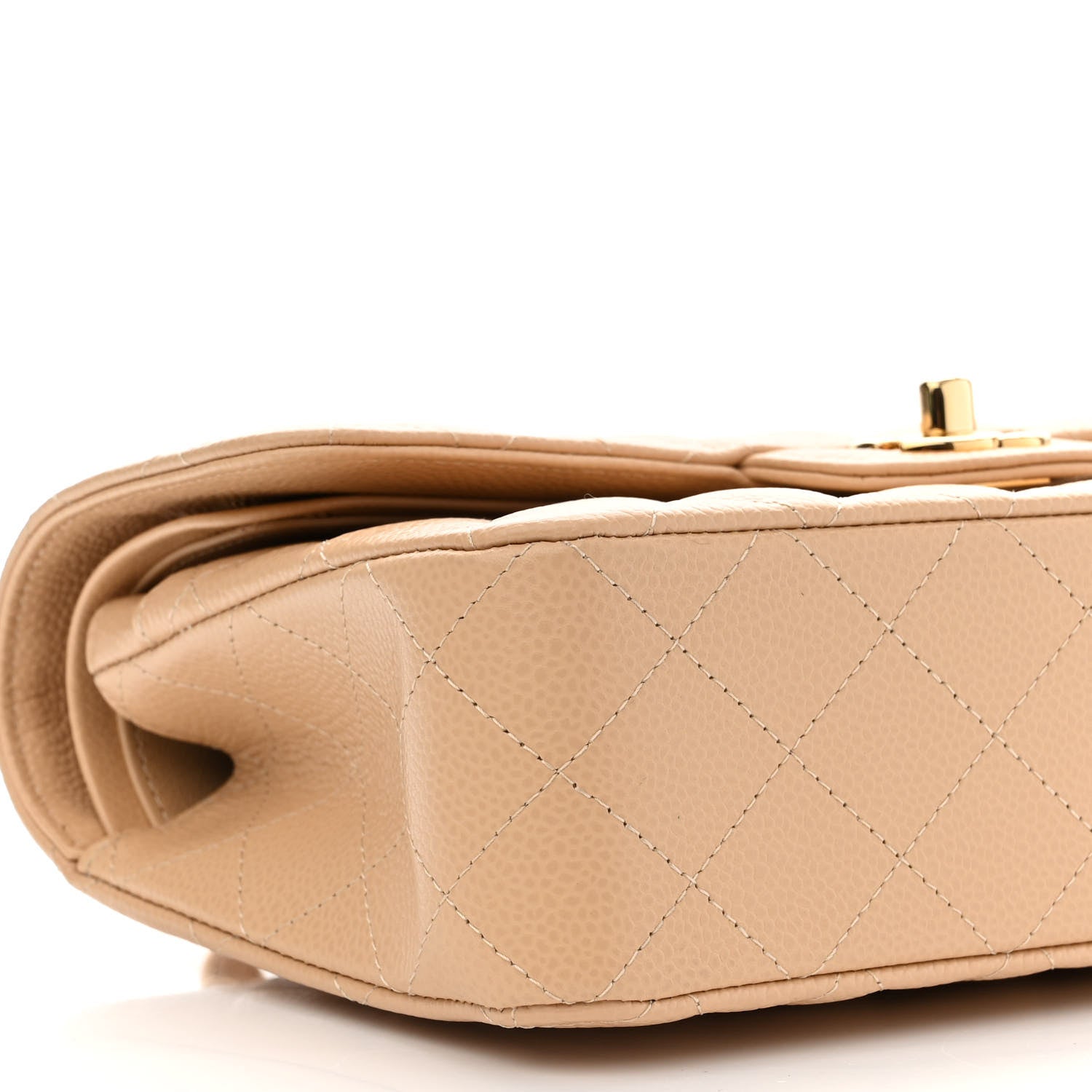 Chanel Caviar Quilted Small Double Flap Beige 9 of 11
