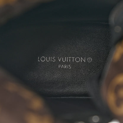 Louis Vuitton Calfskin Monogram Nylon LV Beaubourg Ankle Boots 39 Black 7 of 18