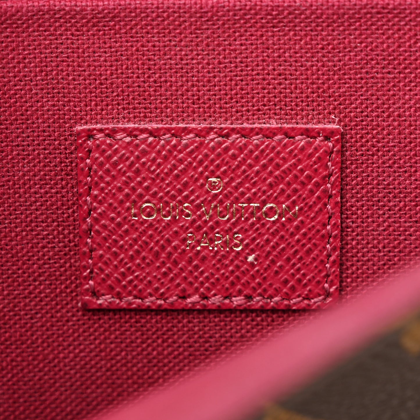Monogram Pochette Felicie Chain Wallet Fuchsia