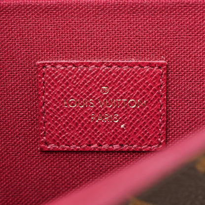 Louis Vuitton Monogram Pochette Felicie Chain Wallet Fuchsia 7 of 20