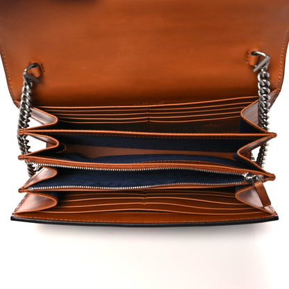 Gucci Loden Fabric Cuoio Harness Web Mini Dionysus Chain Wallet Underwood Harness Brown 5 of 11