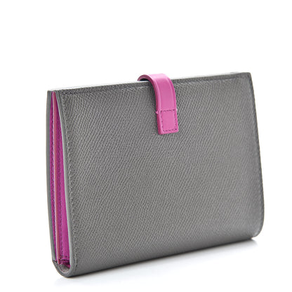 Celine Grained Calfskin Medium Multifunction Strap Wallet Grey 3 of 8