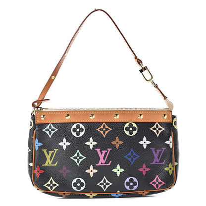 Louis Vuitton Monogram Multicolor Pochette Accessories Black 1 of 15