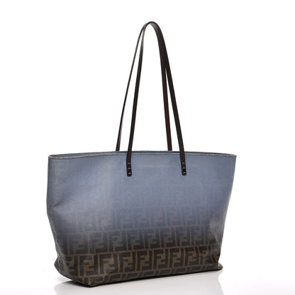 Fendi Zucca Spalmati Ombre Large Roll Tote Tobacco Nebula 3 of 23