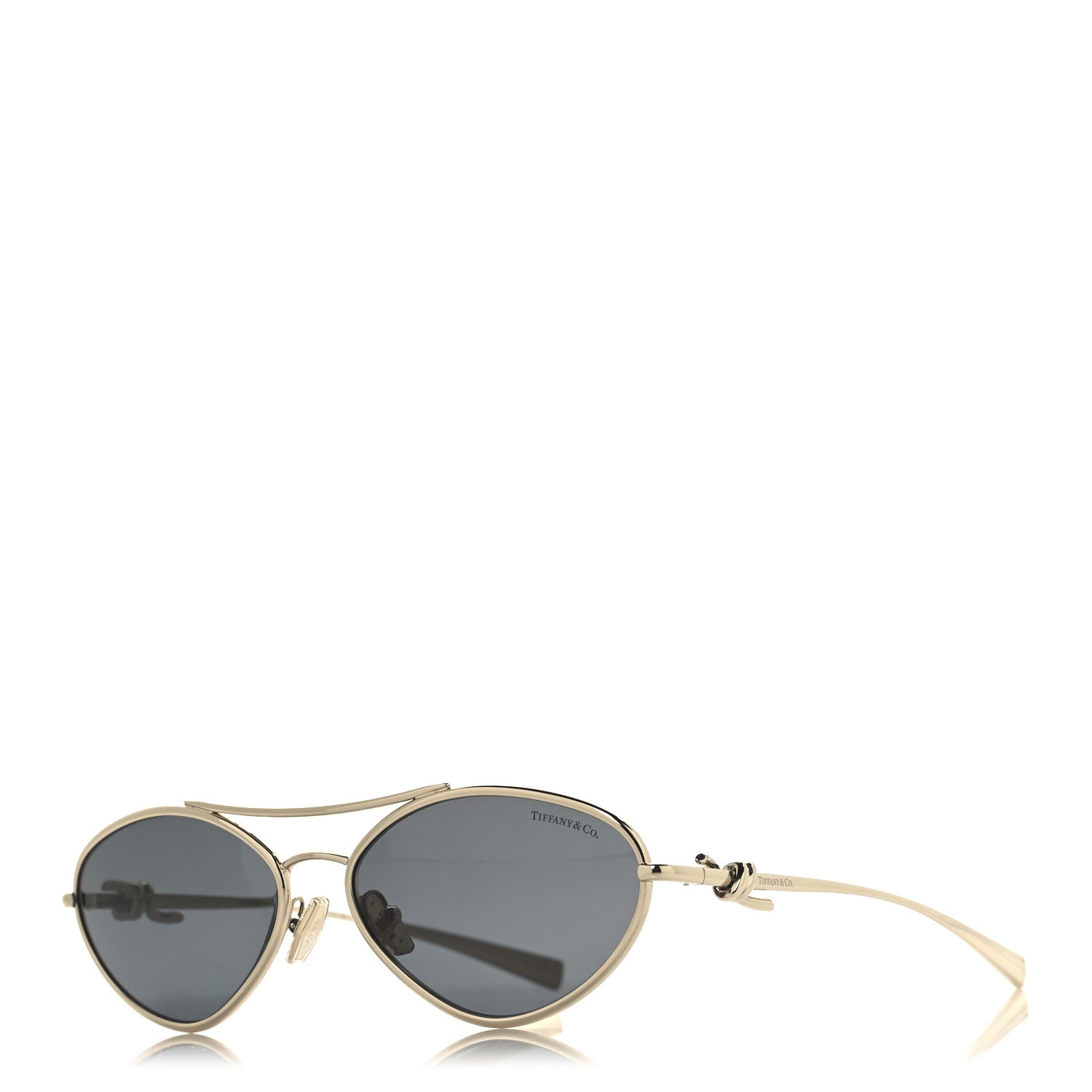 Tiffany Metal Knot Sunglasses TF3117 Pale Gold 1 of 7