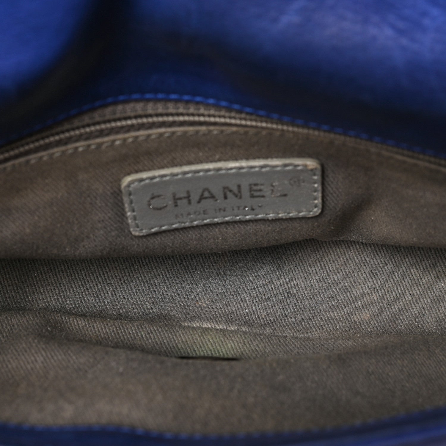 Chanel Iridescent Calfskin Diamond Embellished Medium Single Flap Blue 5 of 9