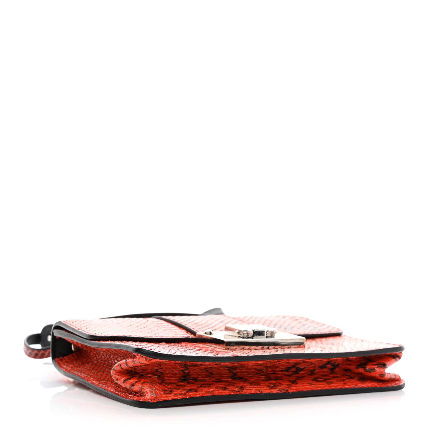 Jimmy Choo Snakeskin Rebel Crossbody Bag Orange 4 of 10