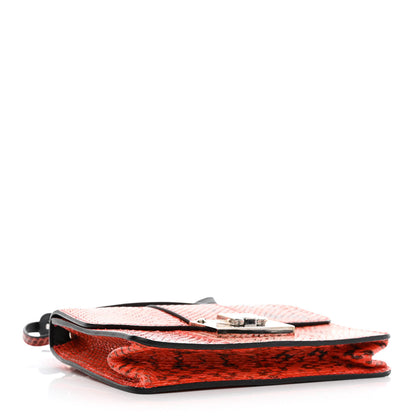 Jimmy Choo Snakeskin Rebel Crossbody Bag Orange 4 of 10