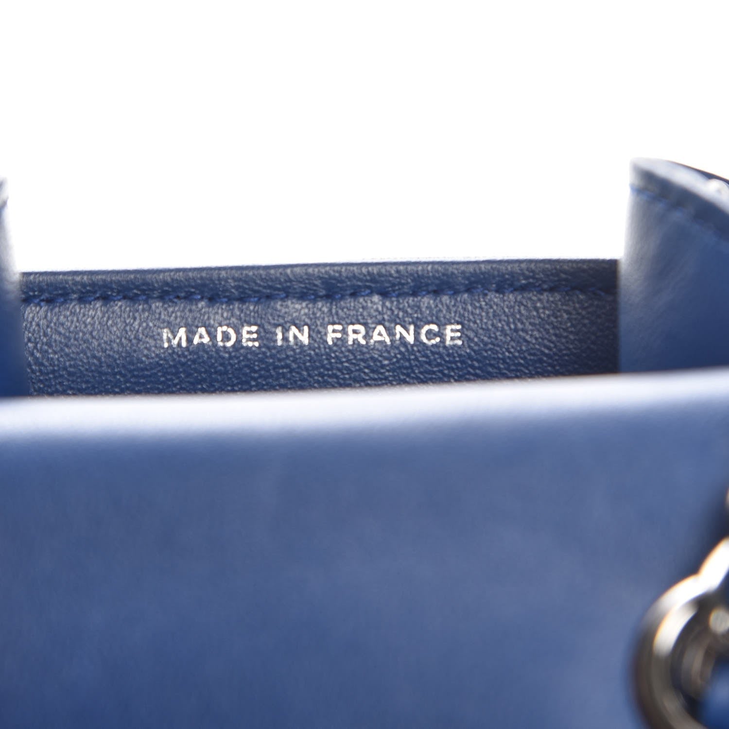 Chanel Lambskin Quilted Extra Mini Wallet On Chain WOC Navy 7 of 8