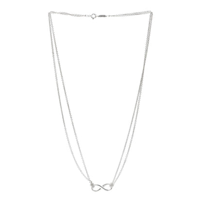 Tiffany Sterling Silver Infinity Pendant Necklace 3 of 5