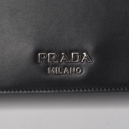 Prada City Calfskin Saffiano Racing Logo Elektra Shoulder Bag Fuxia Black 6 of 7