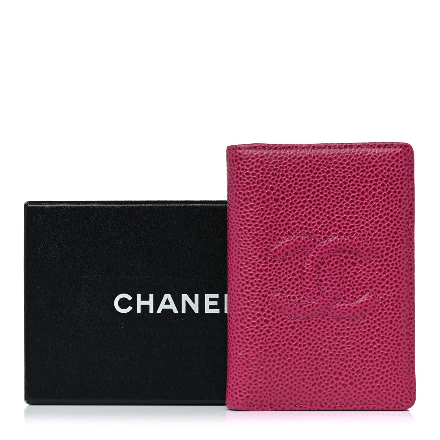 Caviar Timeless CC Card Holder Wallet Dark Pink