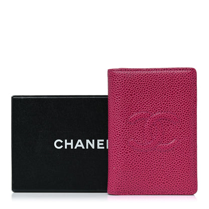 Chanel Caviar Timeless CC Card Holder Wallet Dark Pink 18 of 18