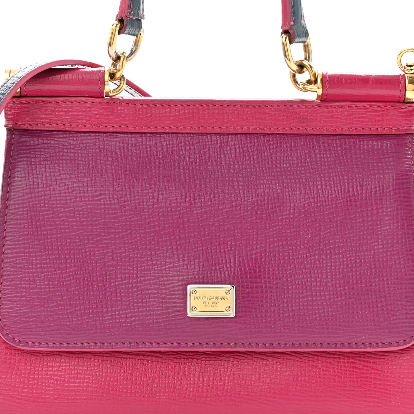 Dauphine Small Tricolor Miss Sicily Satchel Pink