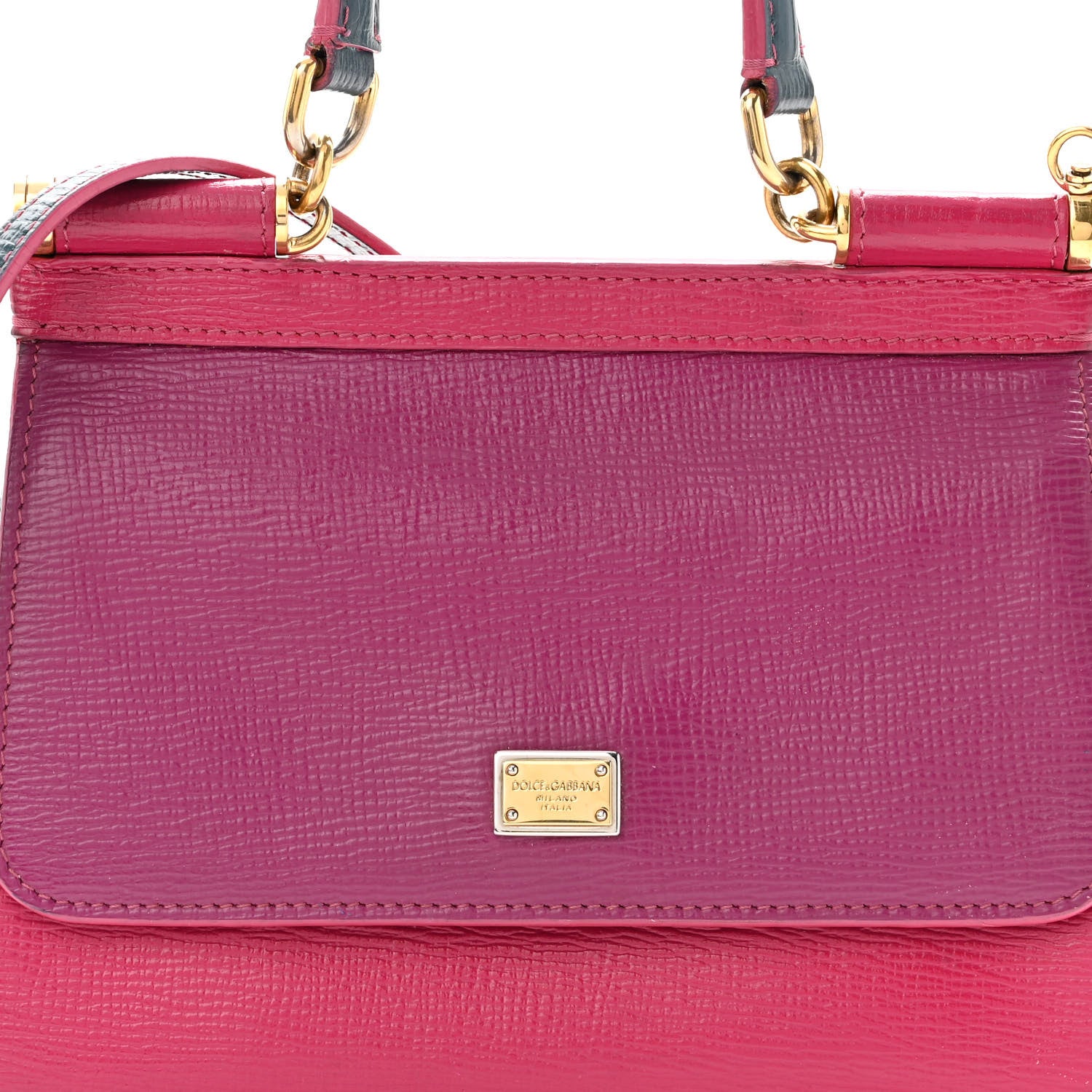 Dolce & Gabbana Dauphine Small Tricolor Miss Sicily Satchel Pink 7 of 10