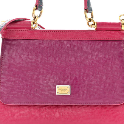 Dolce & Gabbana Dauphine Small Tricolor Miss Sicily Satchel Pink 7 of 10