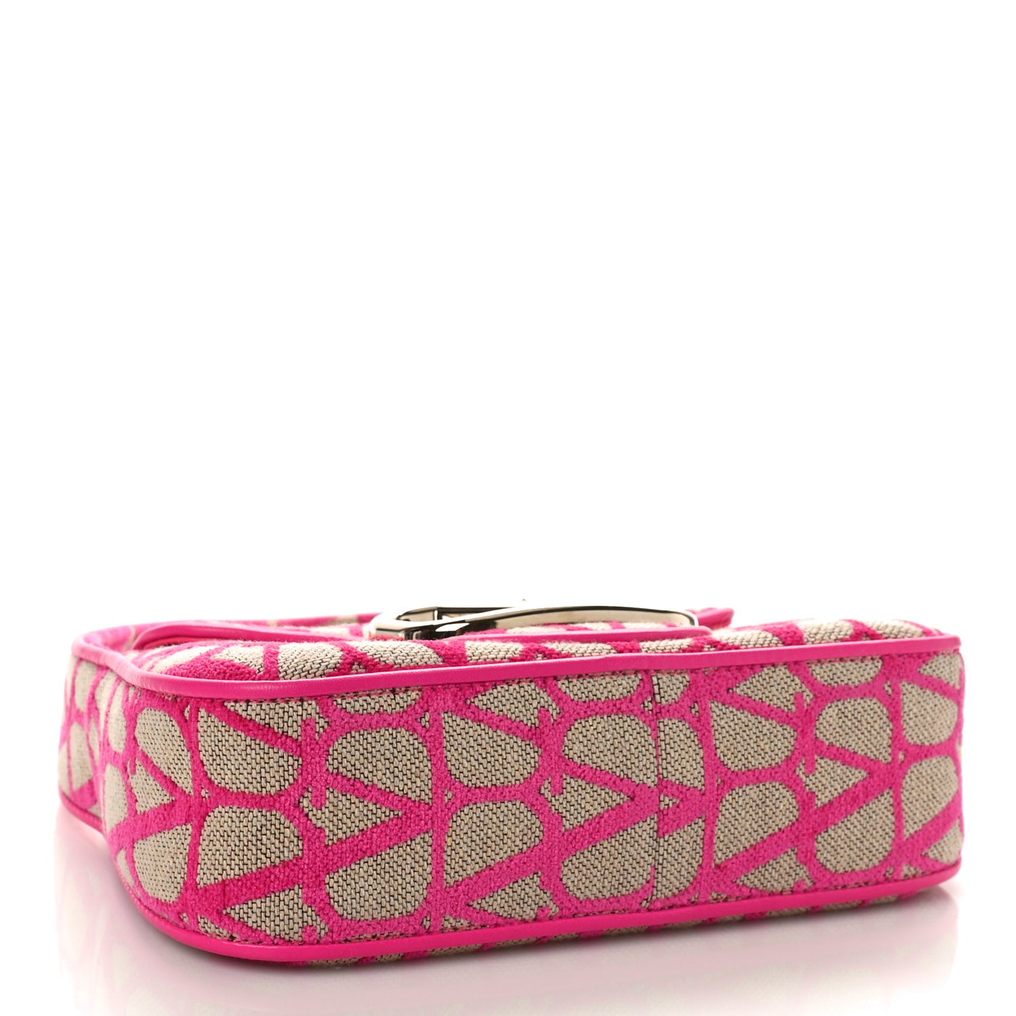Toile Iconographe Nappa Vlogo Small Loco Hobo Bag Natural Pink PP