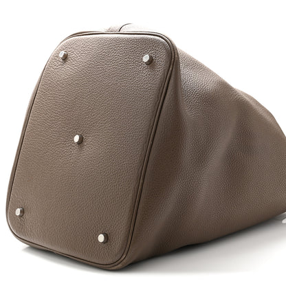 Hermes Taurillon Clemence Picotin Lock TGM Etoupe 10 of 12