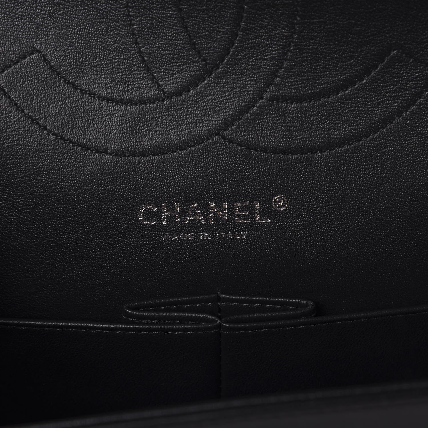 Chanel Lambskin Chevron Quilted Jumbo Double Flap So Black 6 of 10
