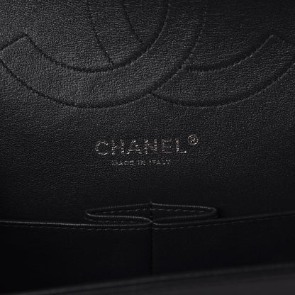 Chanel Lambskin Chevron Quilted Jumbo Double Flap So Black 6 of 10