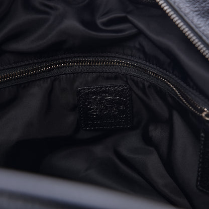 Burberry Calfskin Supernova Check Large Ashmore Tote Black 6 of 6