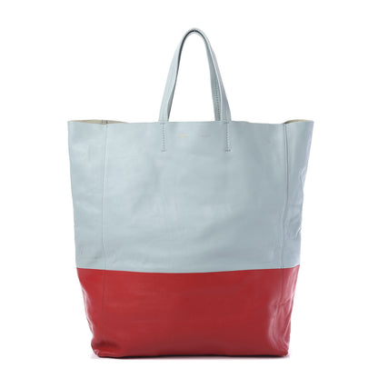 Celine Lambskin Vertical Bi-Cabas Glacier Red 1 of 9
