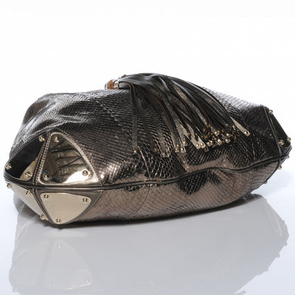 Gucci Python Large Indy Top Handle Hobo 4 of 7