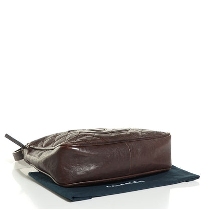 Chanel Calfskin Quilted CC Shoulder Bag Brown 4 of 7