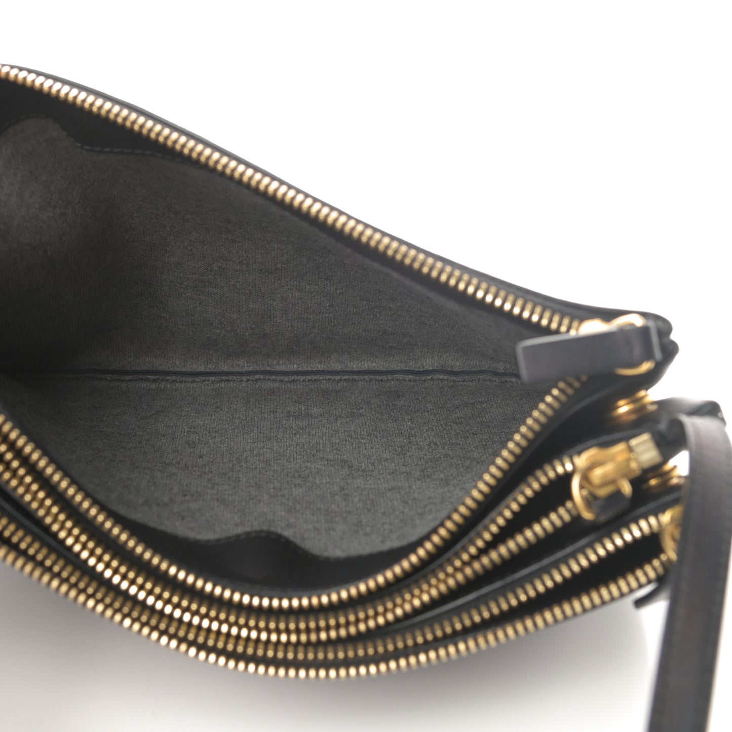 Lambskin Large Trio Crossbody Bag Black