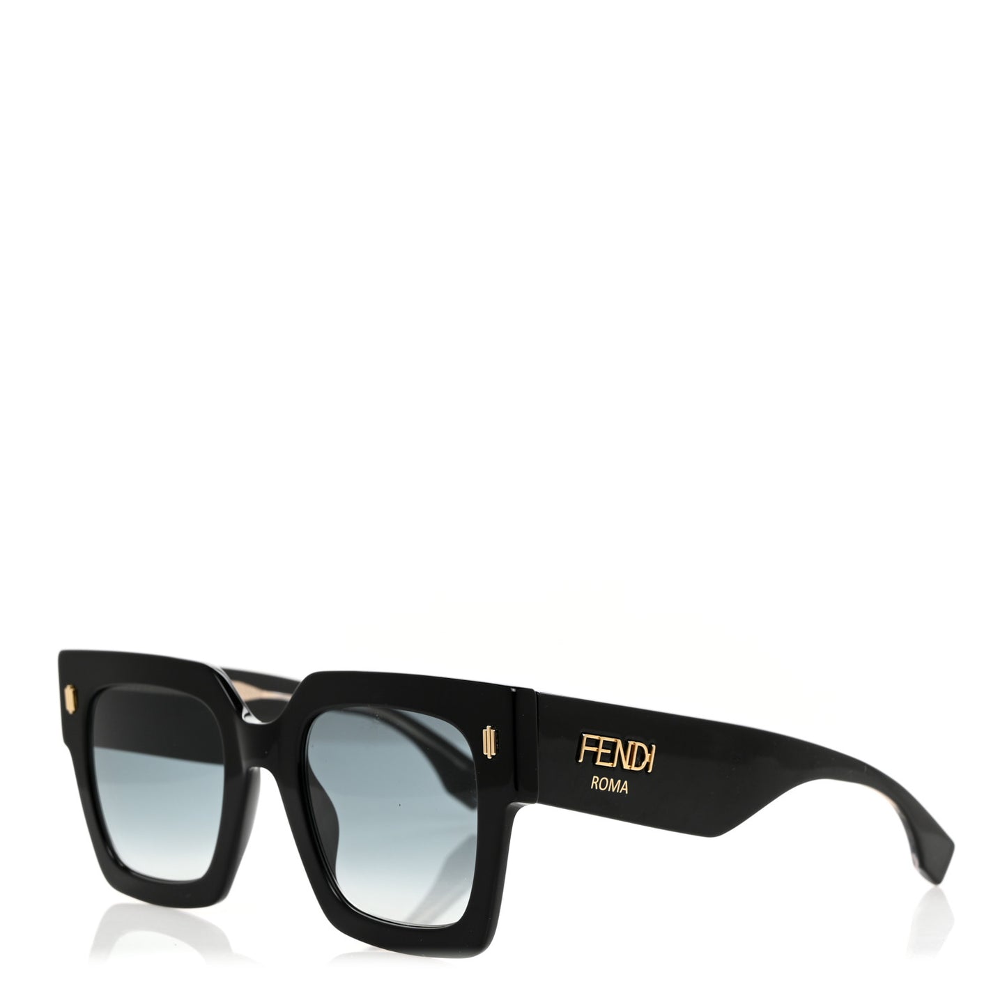 Acetate Fendi Roma Sunglasses FF 0457/G/S Black Blue