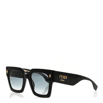 Fendi Acetate Fendi Roma Sunglasses FF 0457/G/S Black Blue 1 of 7