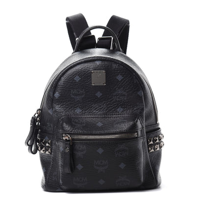 MCM Visetos Side Stud Mini Stark Backpack Black 1 of 9