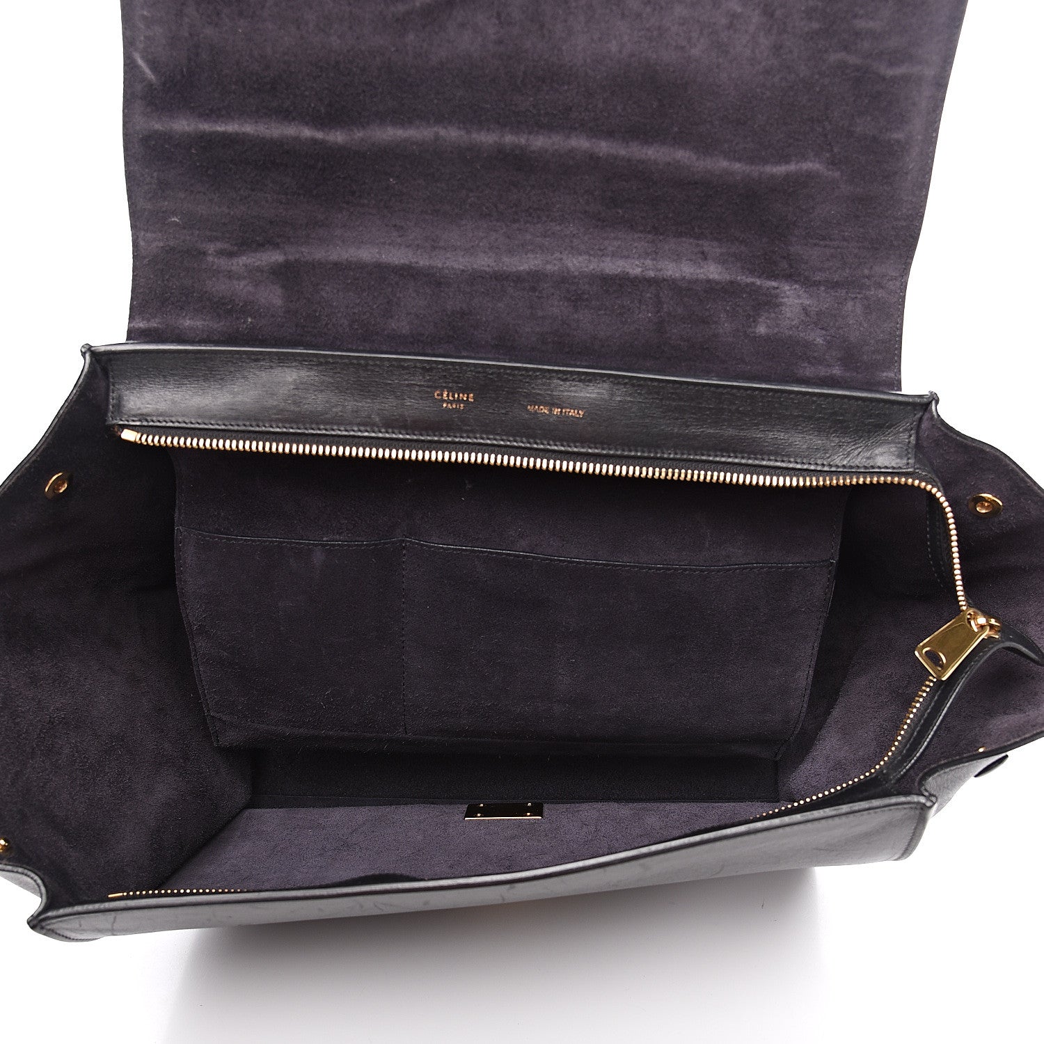 Celine Smooth Calfskin Medium Trapeze Black 4 of 14