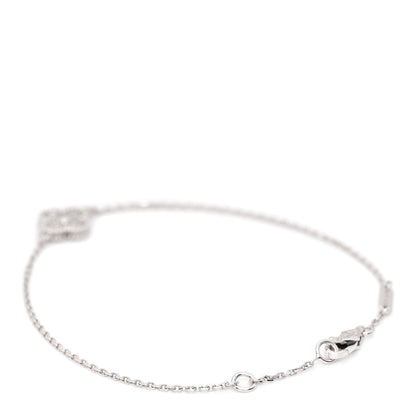 Van Cleef & Arpels 18K White Gold Diamond Sweet Alhambra Bracelet 3 of 7