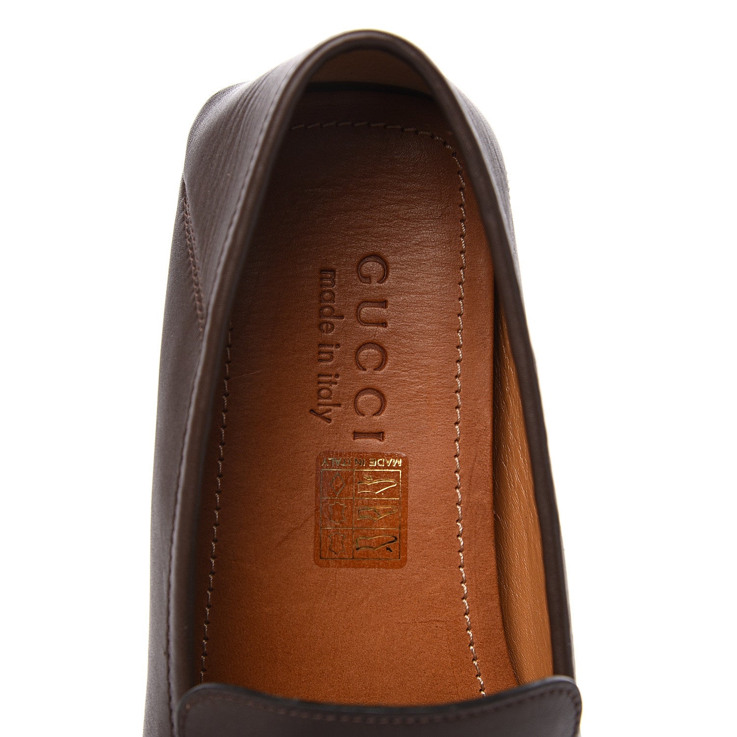 Gucci Nappa Mens Bee Driver Loafers 6.5 Cuir 5 of 10