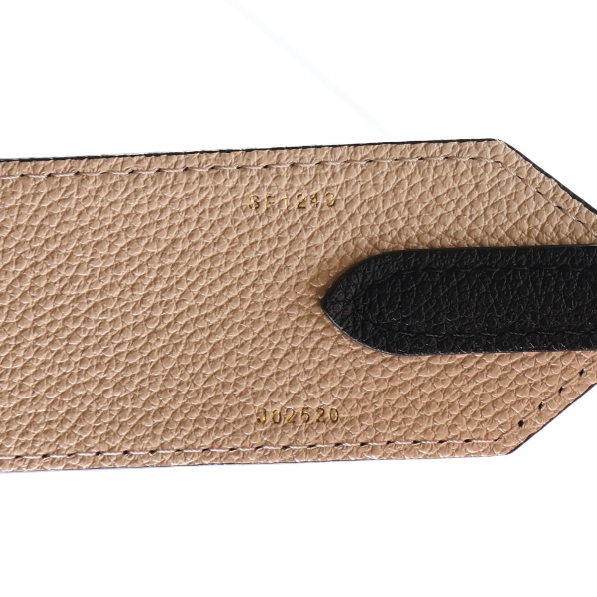 Louis Vuitton Empreinte Monogram Bandouliere Shoulder Strap Black Beige 4 of 6