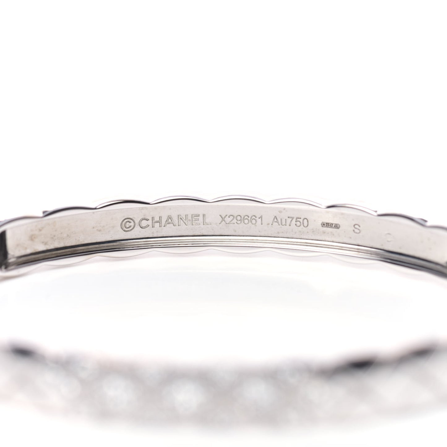 18K White Gold Diamond Coco Crush Bracelet S