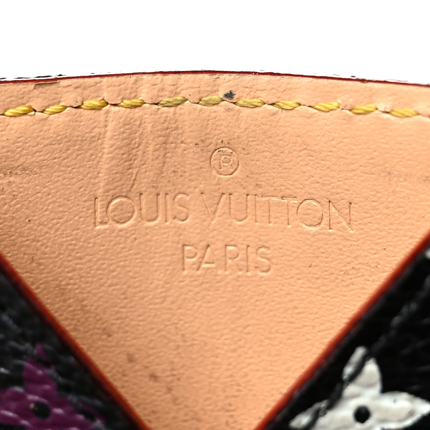 Monogram Multicolor Mirror and Case Pouch Black