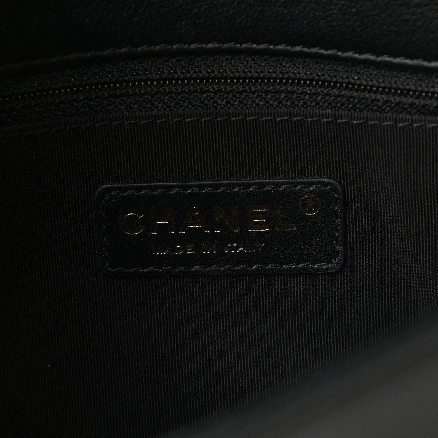 Chanel Calfskin Quilted Medium Graphic Flap Beige Black 6 of 15