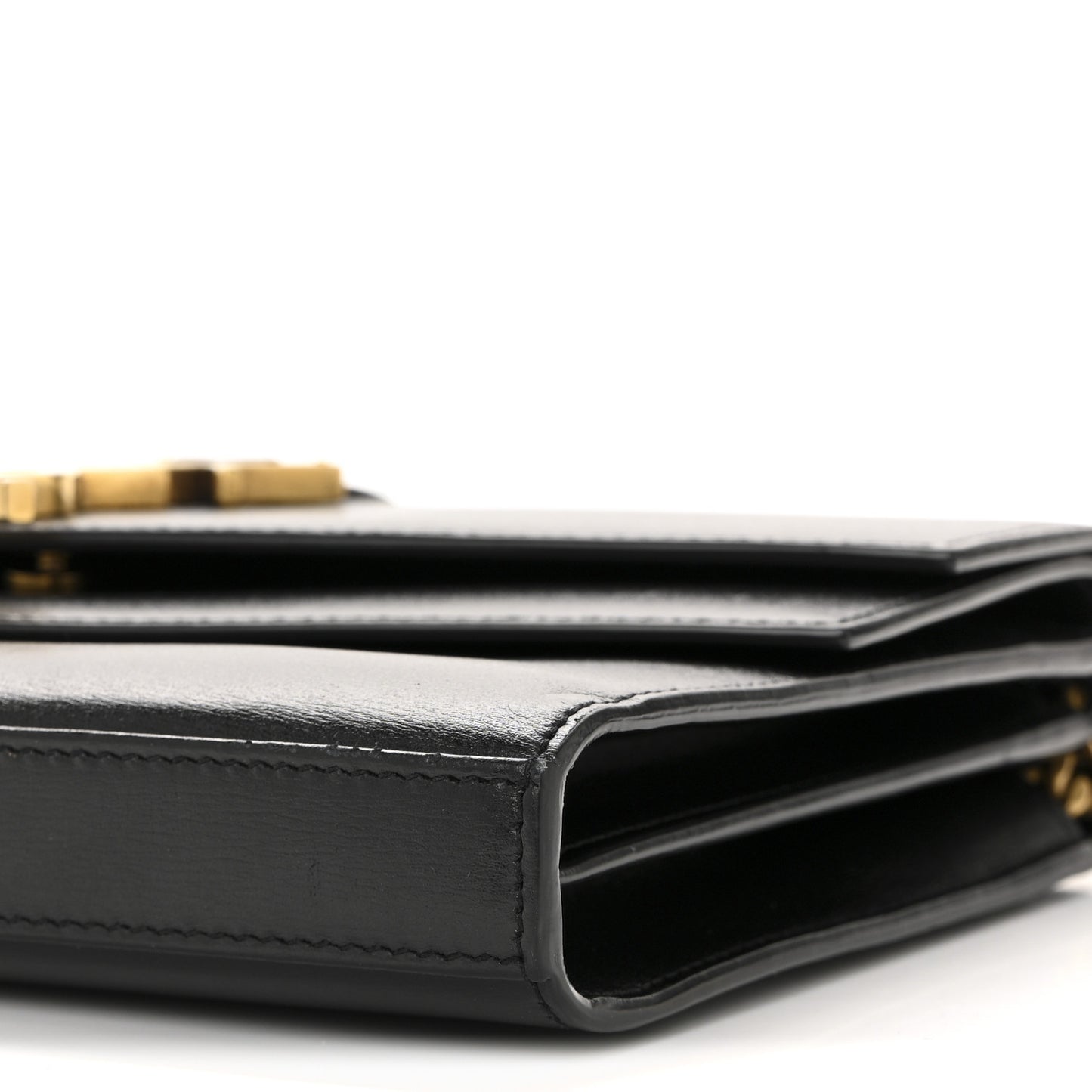 Smooth Calfskin Monogram Sulpice Chain Wallet Black