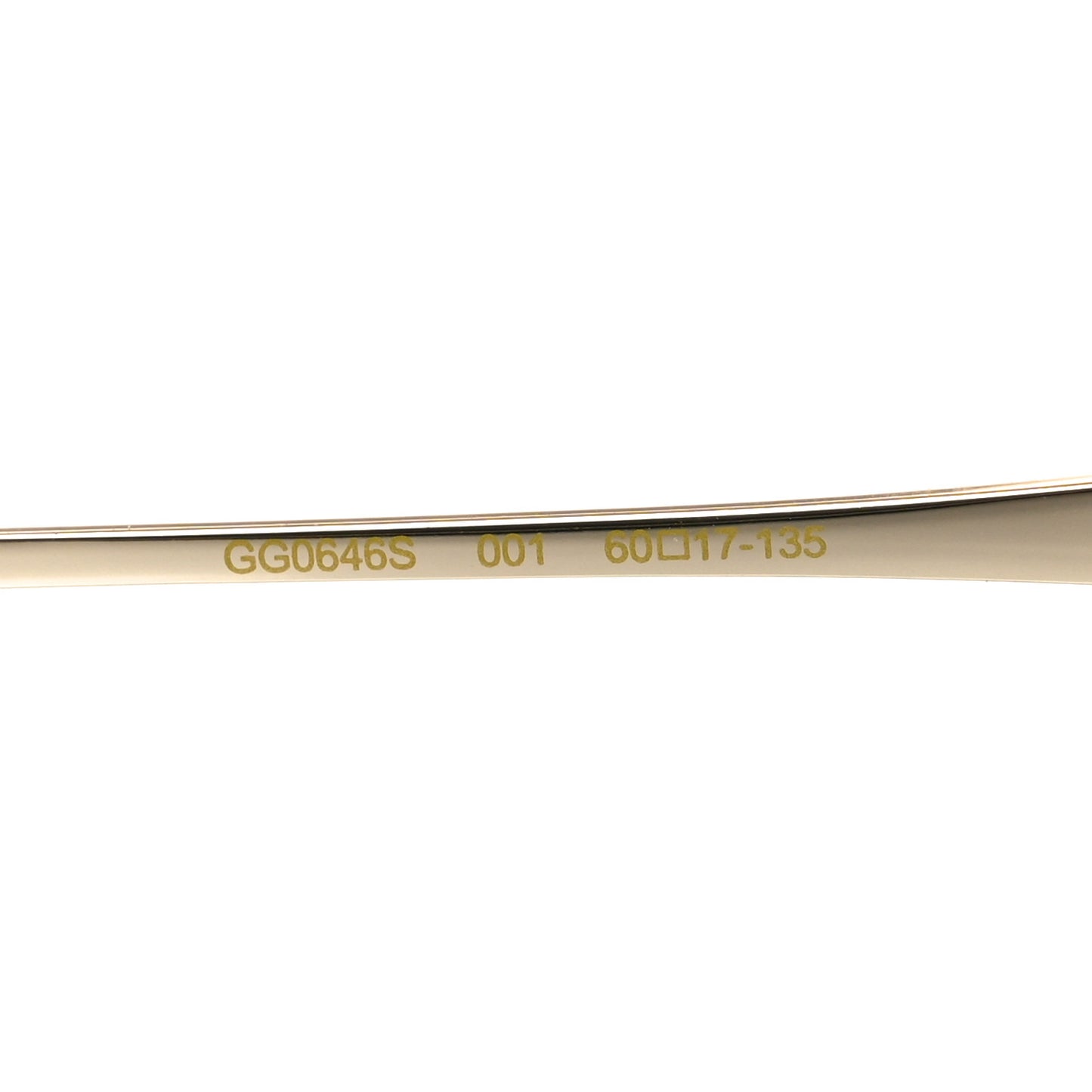 Oversized Sunglasses GG0646S Gold Black