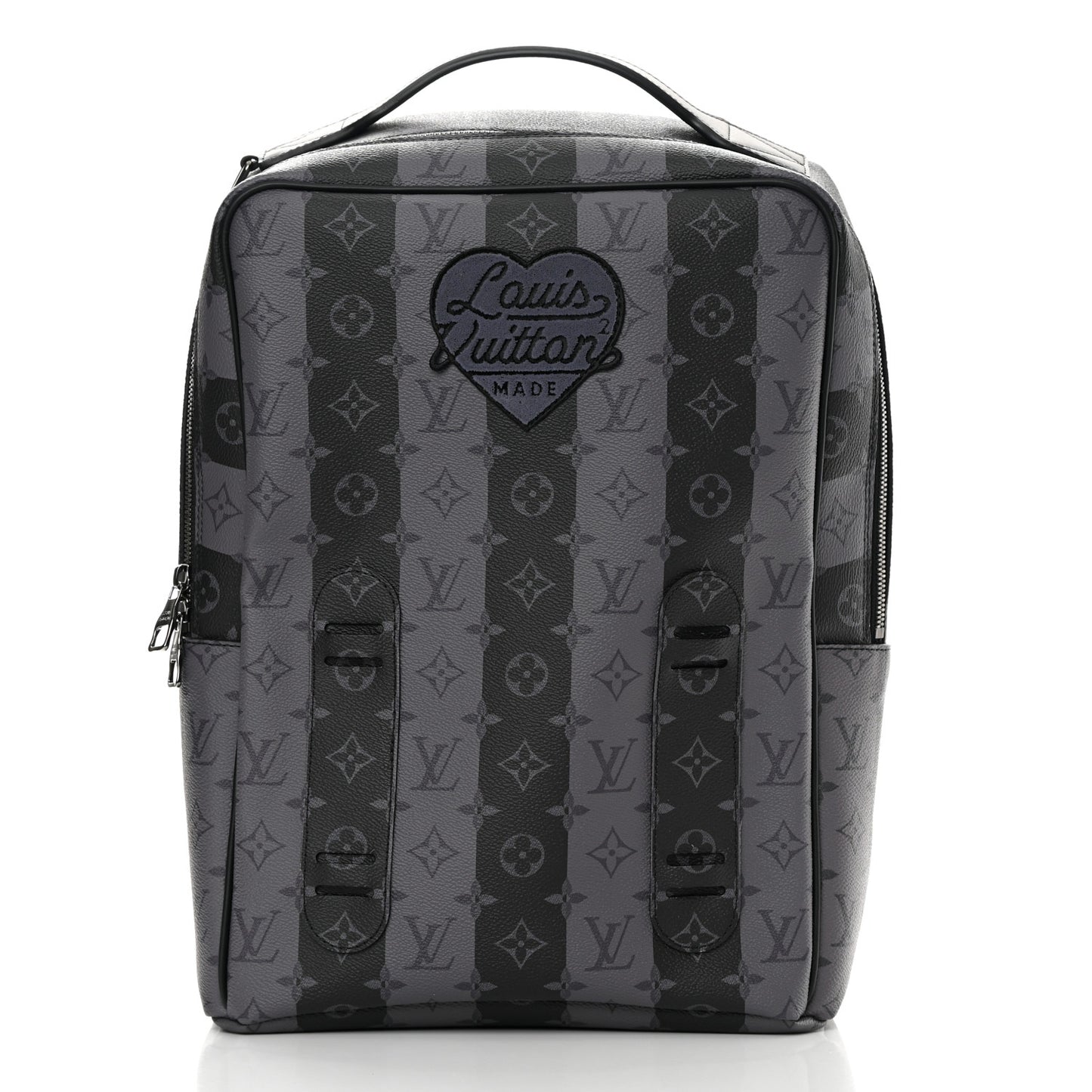 X NIGO Monogram Eclipse Stripes LV Heart Modular Utilitary Backpack