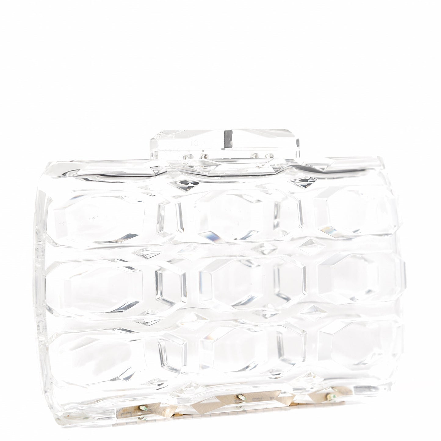 Plexiglass Aristrographic Box Clutch Translucent