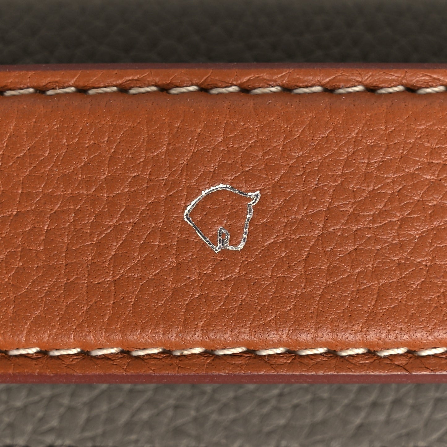 Taurillon Regate RMS Suitcase Etain Fauve Rouge H