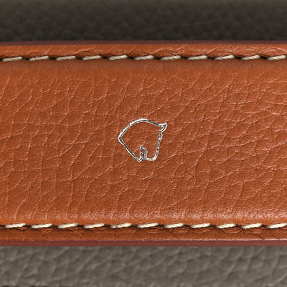Hermes Taurillon Regate RMS Suitcase Etain Fauve Rouge H 11 of 16