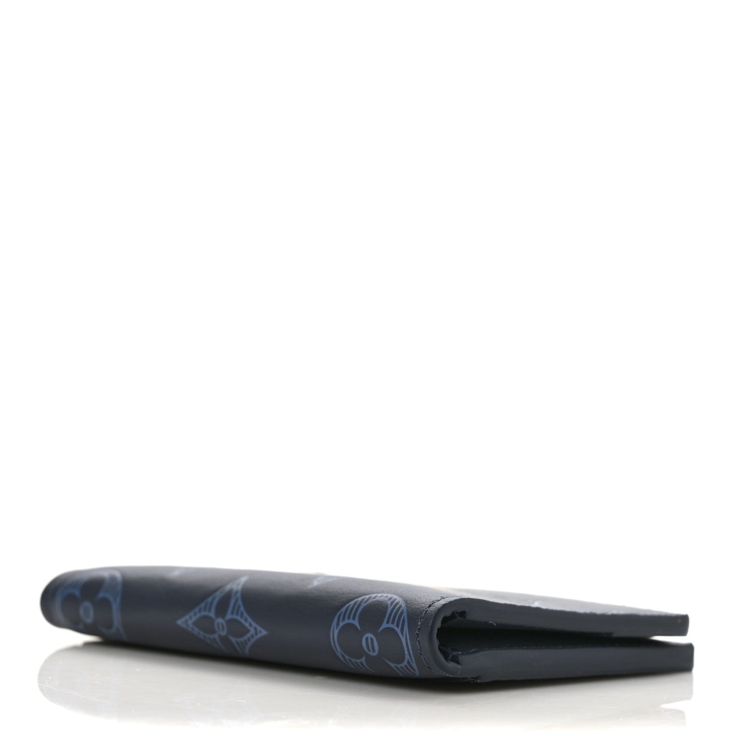 Louis Vuitton Calfskin Monogram Shadow Pocket Organizer Blue 4 of 5