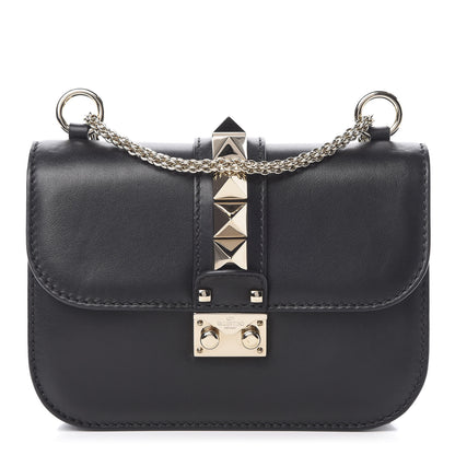 Valentino Garavani Vitello Small Glam Lock Rockstud Flap Black 1 of 11