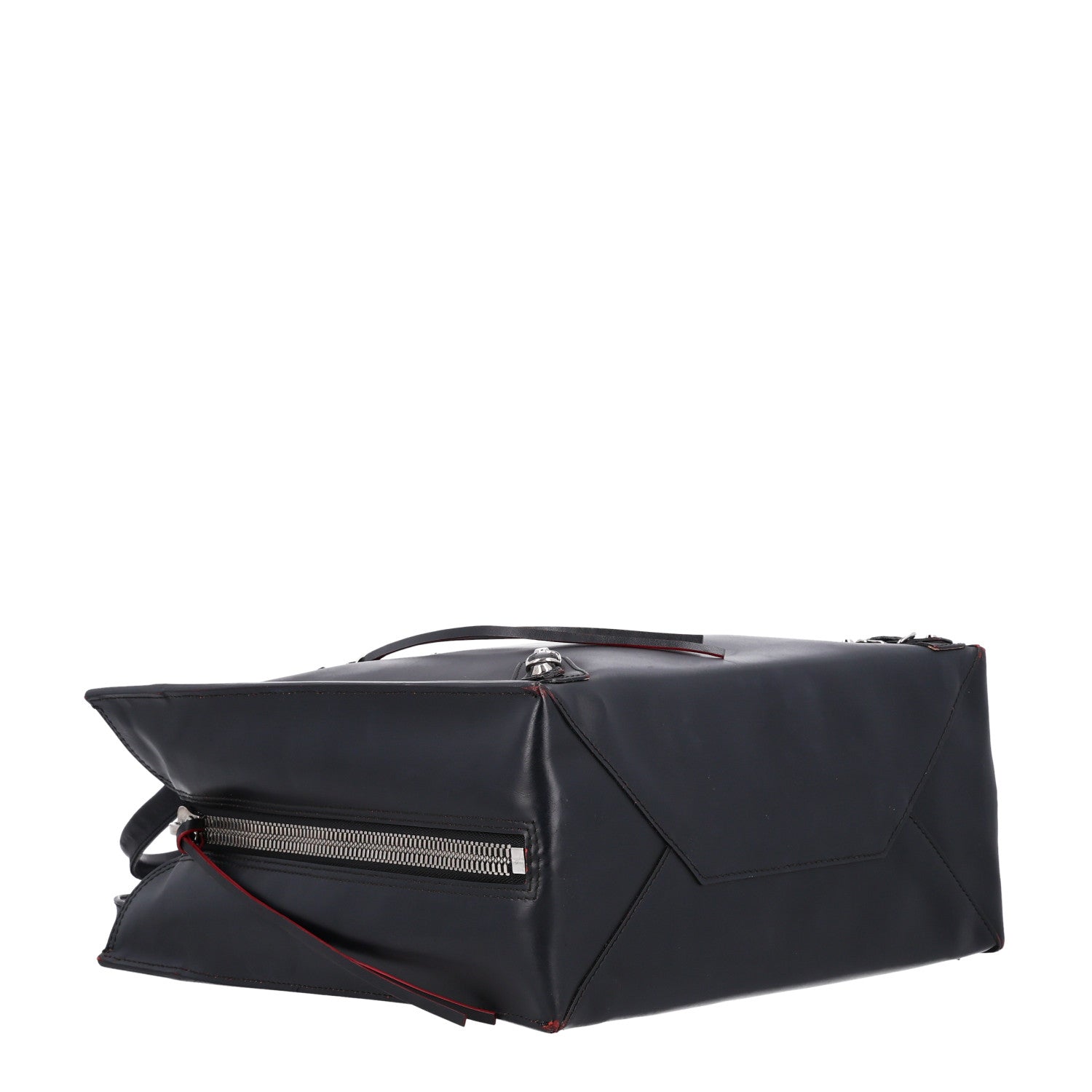 Balenciaga Veau Papier A5 Zip Around Tote Blue Rouge 4 of 10