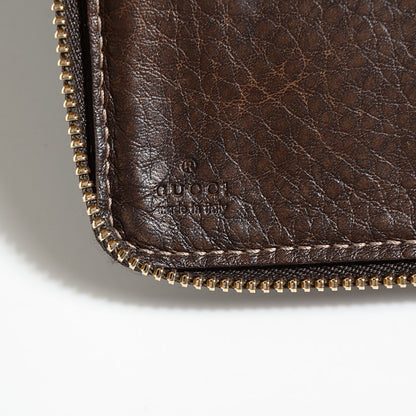 Gucci Guccissima Bamboo Tassel Zip Around Wallet Brown 6 of 8